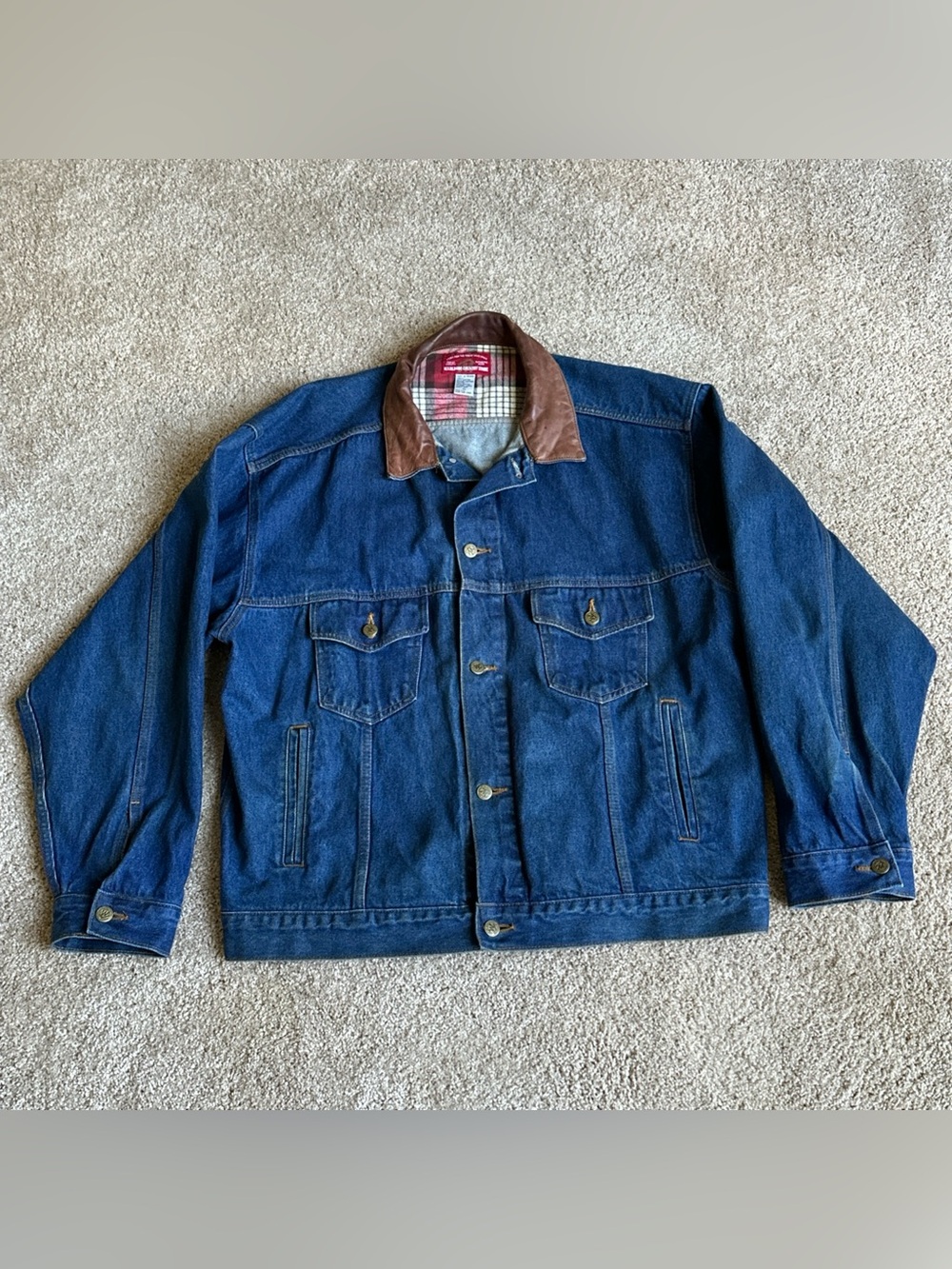 Vintage Marlboro Denim Jacket Mens XL
